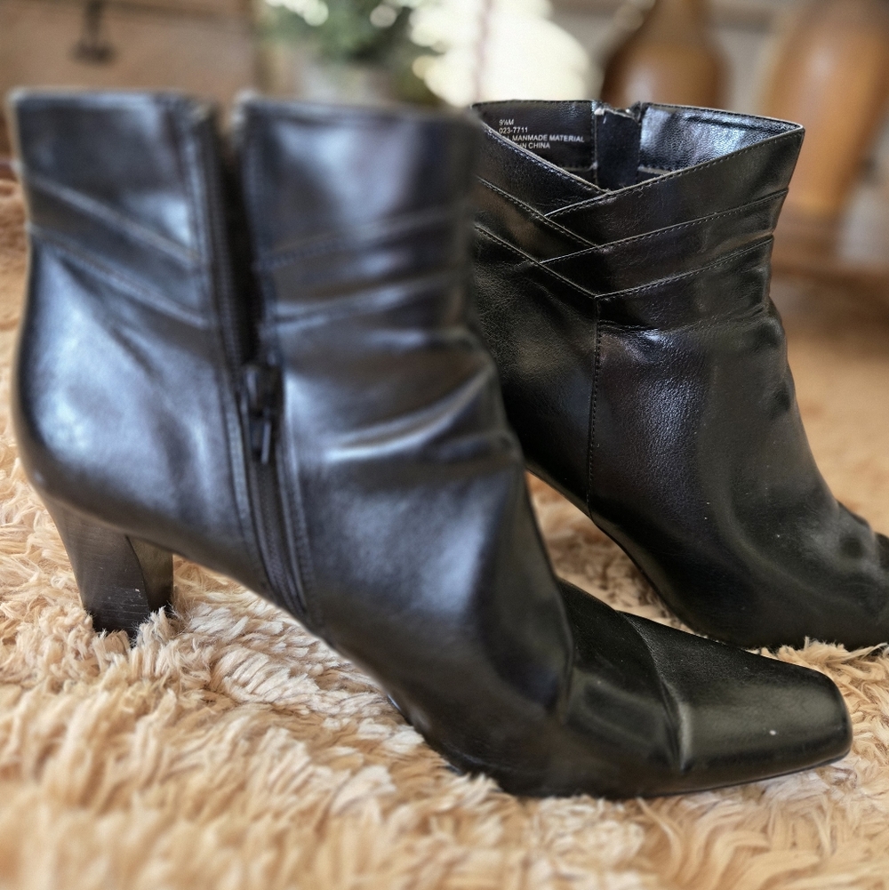 Worthington Black Ankle Booties